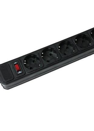 Сетевой фильтр maxxter spm5-g-10b 5 розетки 3м 10а с выключателем черный