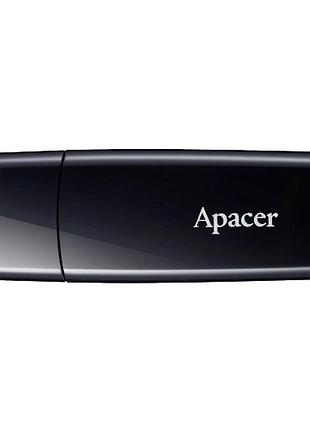 Флеш-накопитель, флешка apacer usb2.0 ah336 64gb black (ap64gah336b-1)
