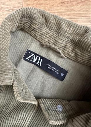Вельветова куртка сорочка zara xs oversize5 фото