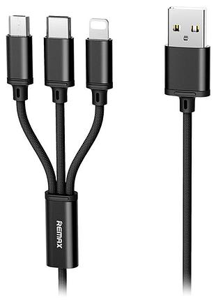 Кабель combo micro usb/lightning/type-c remax kerolla rc-094th