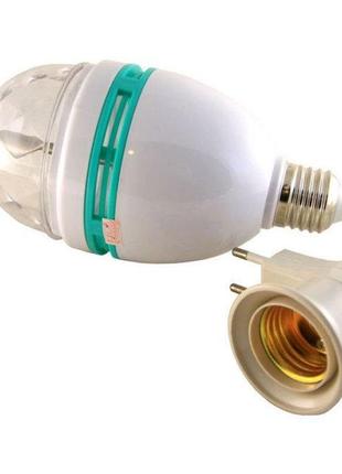 Диско лампа вращающаяся led lamp для вечеринок ly-399 white