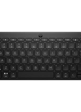 Клавиатура беспроводная hp 350 multi-device компактная bluetooth мембранная черная (692s8aa)