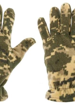 Рукавички тактичні флісові fr ranger 18-05-01 l камуфляж