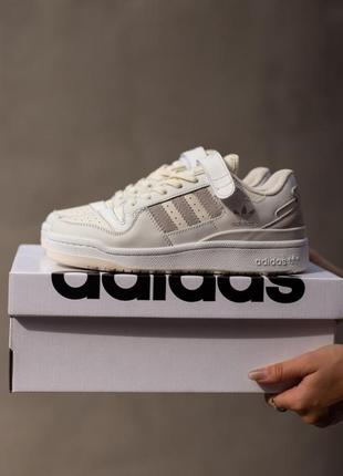 Жіночі кросівки adidas forum low beige gray