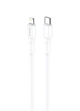 Кабель charge\otg charome c21-05 type-c to lightning 2.4a 1m white