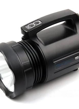 Потужний акумуляторний ліхтар фара td-6000 15w black