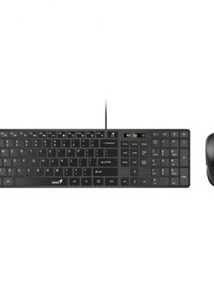 Набір миша і клавіатура genius slimstar c126 дротовий usb чорний