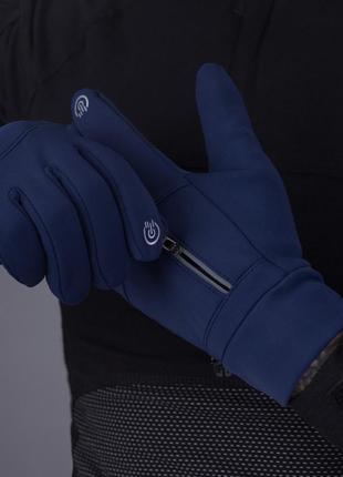 Перчатки тактические bezet shelter softshell для военных с сенсорным экраном и водо и ветр...