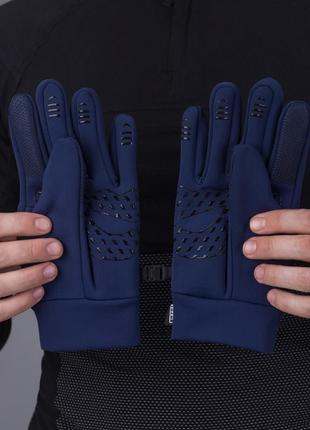 Перчатки тактические bezet shelter softshell для военных с сенсорным экраном и водо и ветр...