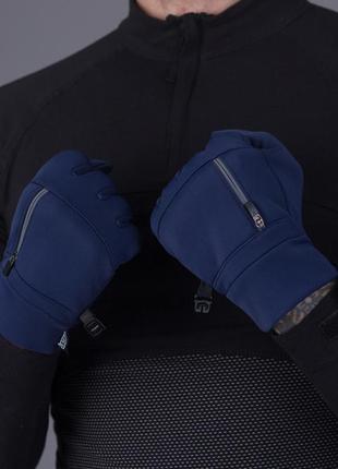 Перчатки тактические bezet shelter softshell для военных с сенсорным экраном и водо и ветр...