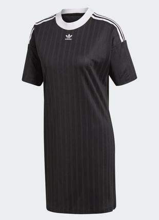 Чорна спортивна сукня adidas trefoil