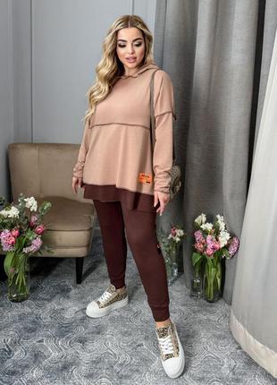 Стильный прогулочный спортивный костюм двойка