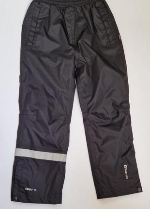 Trekmates dry штани трекінгові хлопчику чорні захист від дощу та вітру грязепруф спортивні штани дощовики2 фото