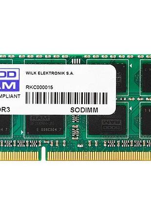 Оперативная память goodram gr1600s3v64l11s/4g sodimm ddr3l/4гб/1600мгц для ноутбуков