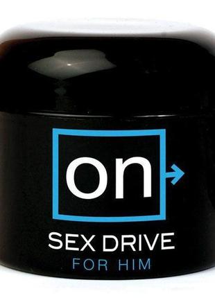 Крем для повышения либидо у мужчин sensuva on sex drive for him (50 мл) с натуральными экстрактами feromon