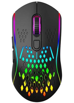 Мышка игровая xtrike me gw-611 беспроводная 8000dpi 7кн rgb черная