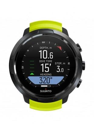 Suunto d-5 wrist dive computer w/ usb cable all lime ss050191000 декомпрессиметр компьютер для погружений