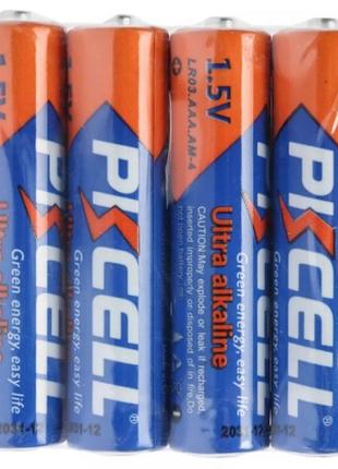 Батарейка aaa/hr3 1.5v лужна pkcell lr03-4s 4pc/shrink