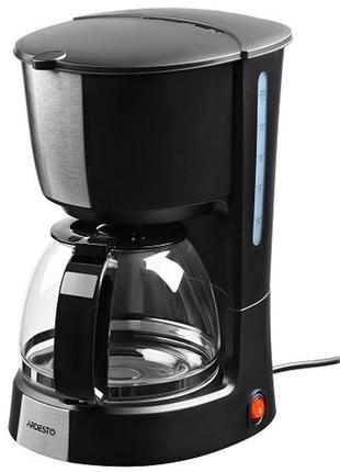 Кофеварка капельная ardesto fcm-d2100 fcm-d2100 1.2 л молотая 900вт черно-серебристый
