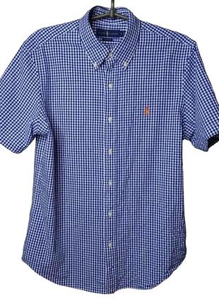 Брендовая мужская рубашка polo ralph lauren клетка