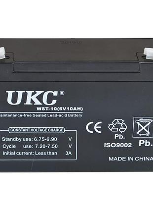 Аккумулятор ukc battery wst-10 6v 10a