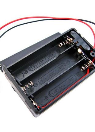 Бокс на 3 ааа батареи, 4.5v кейс, питание arduino