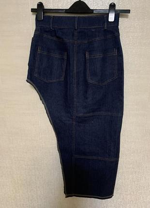 Шикарная стильная джинсовая юбка2 фото