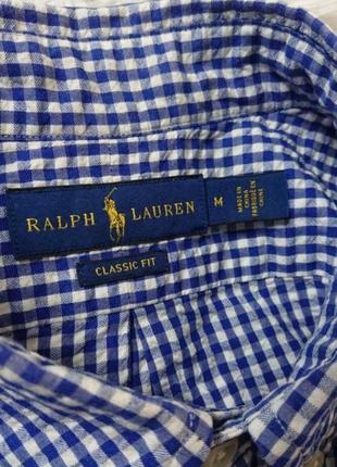 Брендовая мужская рубашка polo ralph lauren клетка7 фото