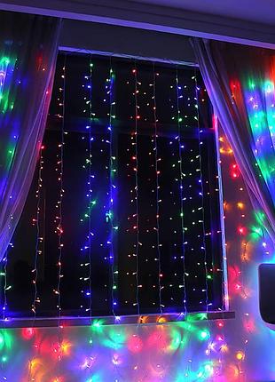 Світлодіодна гірлянда xmas led водоспад 3mх1.5m 240-m-2
