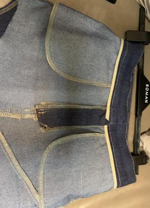 Шикарная стильная джинсовая юбка6 фото