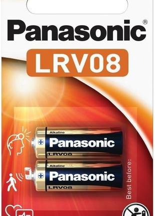 Щелочная батарейка panasonic lrv08 lrv08l/2be 1,5в блистер 2шт
