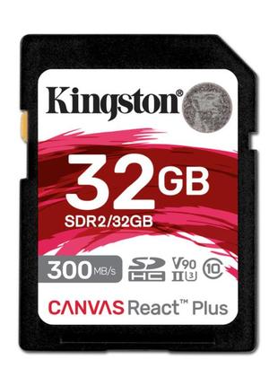 Карта памяти kingston canvas 170r c10 uhs-i u3 v30 32 гб (sdr2/32gb)