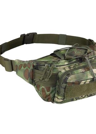 Сумка тактична військова на пояс camo military gear kangoo 3 л kpt-md камуфляж