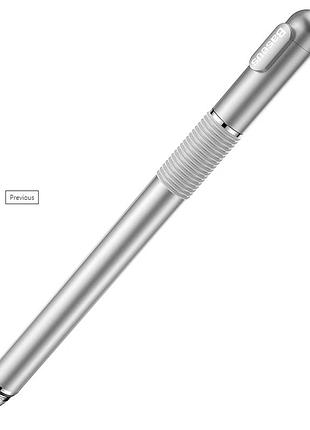 Стилус ручка baseus golden cudgel capacitive acpcl-01 silver