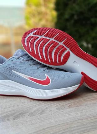 Nike zoom серые с красным7 фото