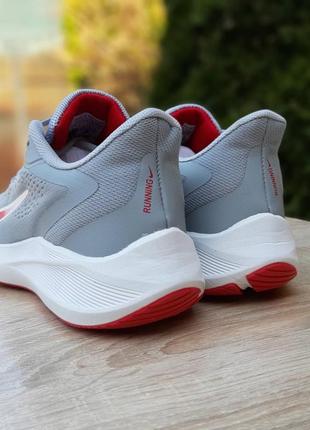 Nike zoom серые с красным6 фото