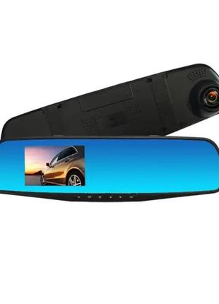 Автомобильный видеорегистратор-зеркало l9003 lcd 4.3" 2 камеры 1080p full hd