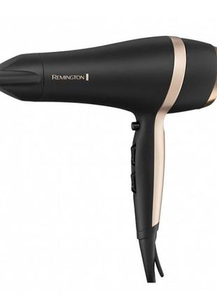 Фен для волос remington 2100вт / концентратор / диффузор / круглая щетка черный (d6940gp)