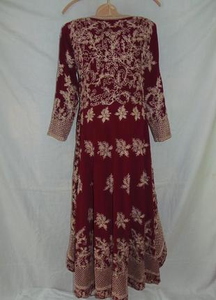 Восточное,индийское платье в камнях с вышивкой р.m-l3 фото