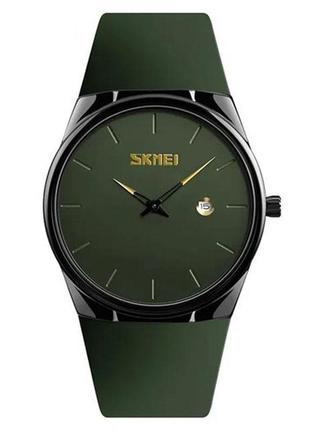 Часы наручные skmei 1509ag 3 atm 41 мм black/green