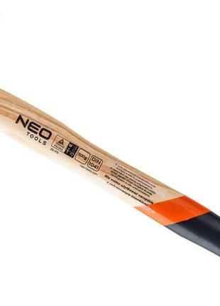 Столярний молоток neo tools 500г рукоять з ясена / квадратний бойок (25-015)