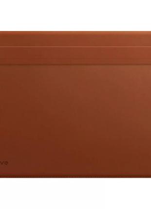 Чехол для ноутбука proove leather sleeve macbook 13"/13.3"/13.6"/14.2" brown