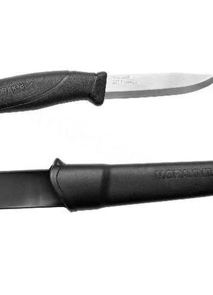 Нож morakniv companion black нержавеющая сталь цвет черный