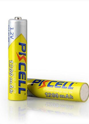Акумулятор aaa pkcell aaa1200-2b 1200mah 1.2v ni-mh rechargeable battery 2pcs/card