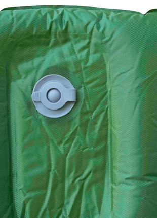 Надувний килимок з вбудованим насосом tramp air lite tri-024 green7 фото