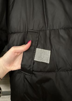 Куртка весенняя черного цвета jinmeisi,размер м, подойдет на с/м/л,стан идеальный,теплёнка, понятная к телу3 фото