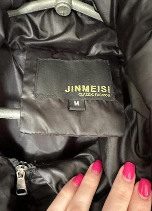 Куртка весенняя черного цвета jinmeisi,размер м, подойдет на с/м/л,стан идеальный,теплёнка, понятная к телу5 фото
