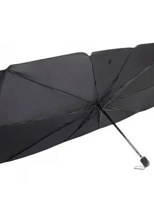 Автомобильный солнцезащитный зонт на лобовое стекло s 115x65см чехол