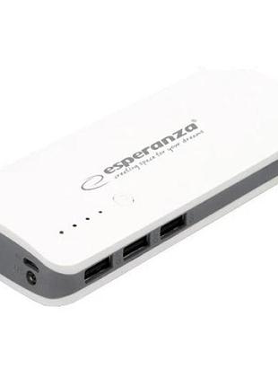 Универсальная мобильная батарея умб esperanza emp106we 8000мач белый с серым