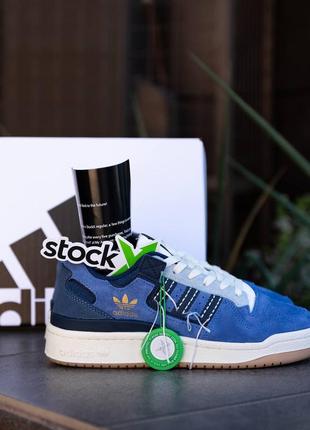 Кросівки adidas forum 84 low blue off-white9 фото